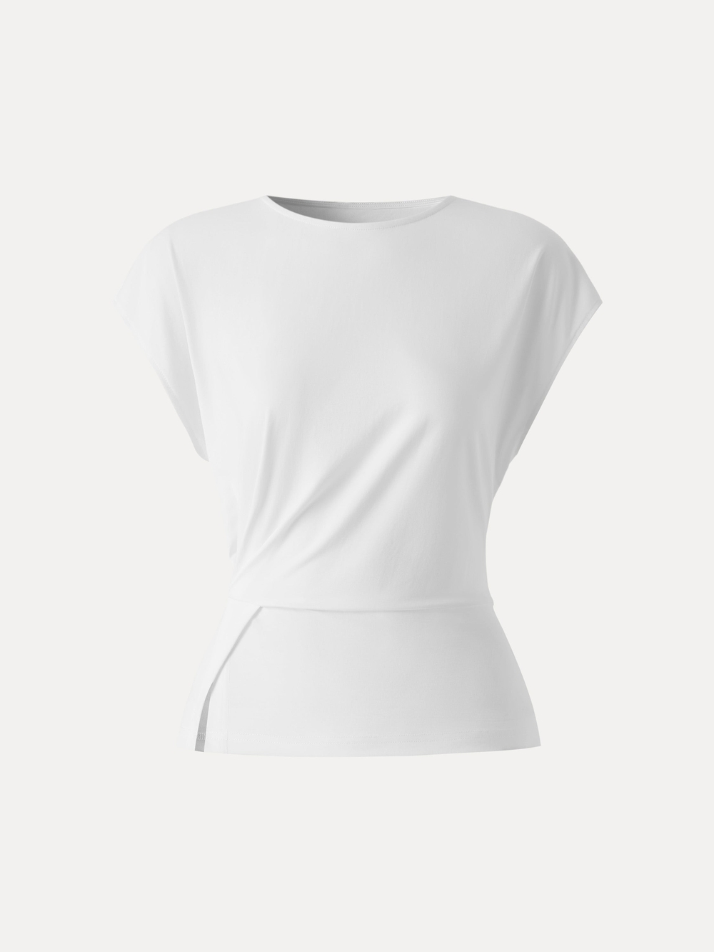 OGL NWT Cooling Ponte Relaxed Round Neck Tucked Top